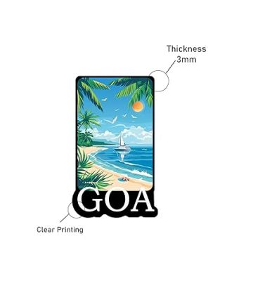 Goa Fridge Magnet Kitchen Refrigerator Home Decor India Travel Souvenir Magnet