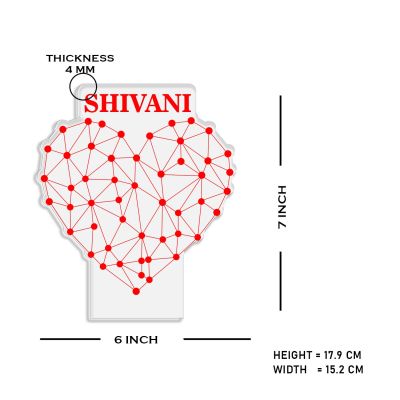 Heart Design Night Lamp with Warm White Light Customized with Name Couple Gift for Anniversary, Wedding, Marriage, Valentine Day