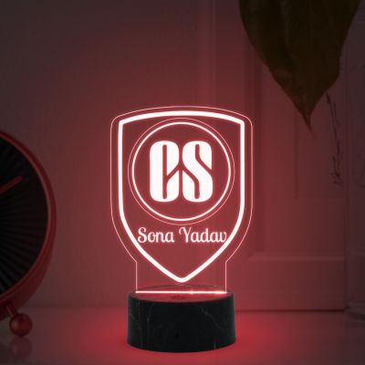 Company Secretary (CS) Desk Name Plate Night Lamp with Multicolored Light Unique Gifts for CS Friends, Office Colleagues Corporate