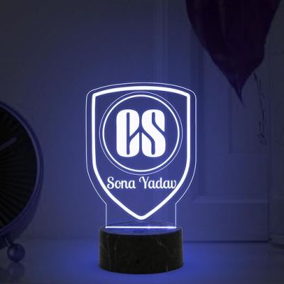 Company Secretary (CS) Desk Name Plate Night Lamp with Multicolored Light Unique Gifts for CS Friends, Office Colleagues Corporate