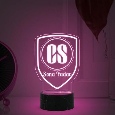 Company Secretary (CS) Desk Name Plate Night Lamp with Multicolored Light Unique Gifts for CS Friends, Office Colleagues Corporate