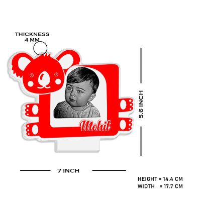 Personalized Baby Photo Night Lamp with Multicolored Light Gift for Kid Birthday Baby Room & Home Decor