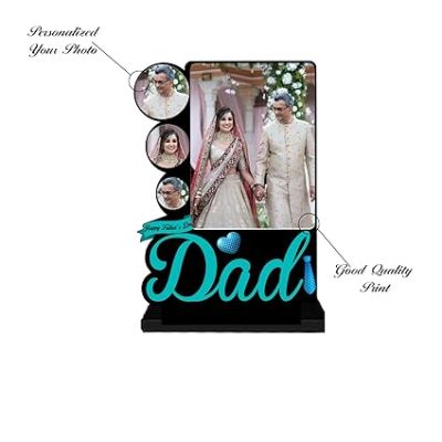 Personalized Father Daughter Together Photo Frame Table Top Gift for Fathers Day Gift for Daughter Wedding