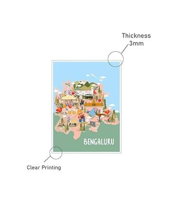 Bengaluru Fridge Magnets Home Kitchen Refrigerator Stylish Decor Item India Country Travel Souvenir Magnet