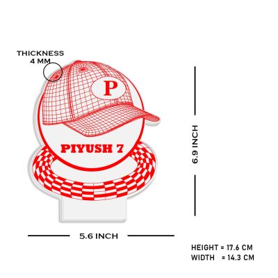 3D Illusion Baseball Cap Night Lamp with Multicolored Light Customized with Name Birthday Gift for Baseball Player, Lovers Gift for Sport Lover