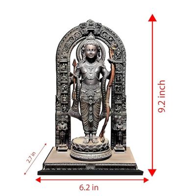 Ram Lalla Ayodhya Mandir MDF Cutout Festival Gift for Friend Mandir Home Decoration Showpiece Religious Gifts