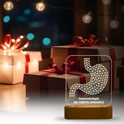 Gastroenterologist Docter Night Lamp with Warm White Light Customized with Name Birthday & Thankyou Gift for Doctor Gift for Future Doctor & Clinic Decor