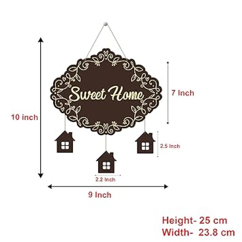 Sweet Home Mdf Wall Hanging  Home, Living, Hall, Bedroom &Office Decoration Wall Hanging New Home Decor Stylish Artworks Wall Hanging Gift Items