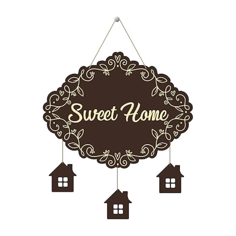 Sweet Home Mdf Wall Hanging  Home, Living, Hall, Bedroom &Office Decoration Wall Hanging New Home Decor Stylish Artworks Wall Hanging Gift Items