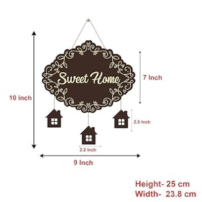 Sweet Home Mdf Wall Hanging  Home, Living, Hall, Bedroom &Office Decoration Wall Hanging New Home Decor Stylish Artworks Wall Hanging Gift Items