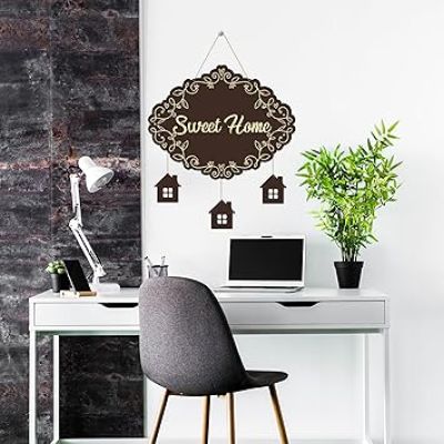 Sweet Home Mdf Wall Hanging  Home, Living, Hall, Bedroom &Office Decoration Wall Hanging New Home Decor Stylish Artworks Wall Hanging Gift Items