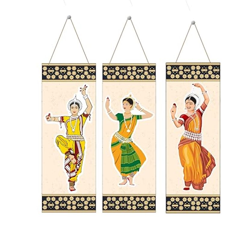 Three Girl Traditional Dancing Wall Hanging Living Room Office Decorative Artwork Wall Hanging & Gifts Item
