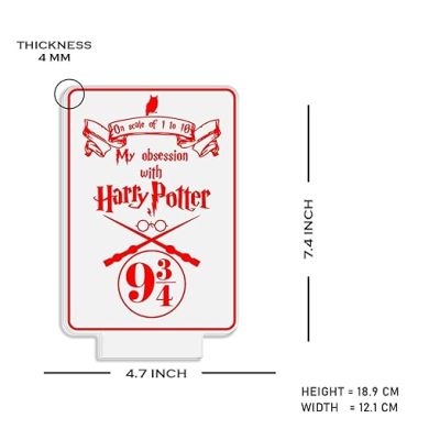 3D Illusion Harry Porter Night Lamp with Multicolored Light Birthday Gift for Kids