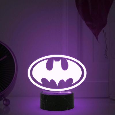 3D Illusion Batman Avengers Night Lamp with Multicolored Light Birthday Gift for Marvel Fans Kids Room Decor Gift for Avengers Lovers