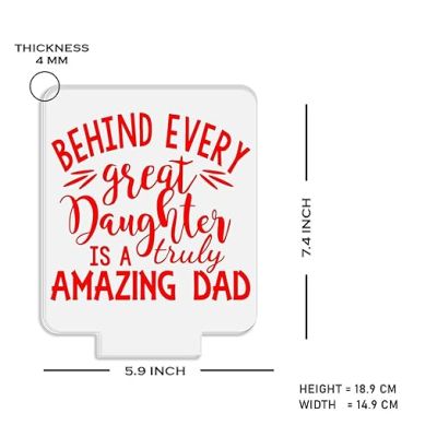 Amazing Dad Night Lamp with Multicolored Light Birthday Gift for Dad from Daughter Son Gift for Fathers Day & Home decor