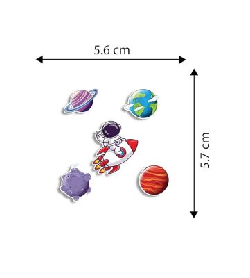 Planets Astronaut Design Fridge Magnet Refrigerator, Home, Cafe, Kitchen & Office Decoration Combo Pack