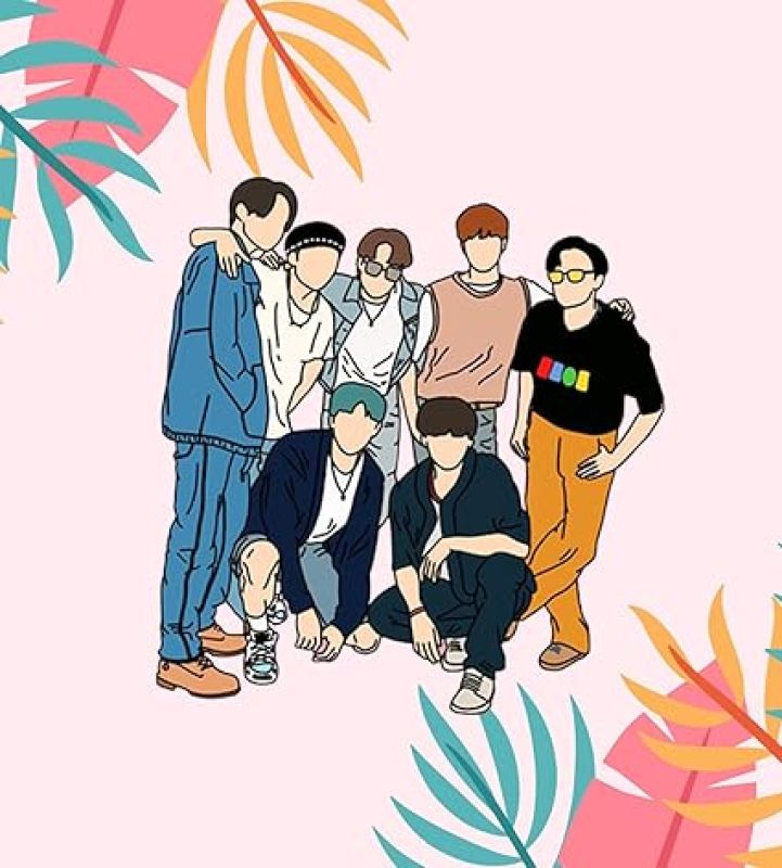 BTS Army Member Fridge Magnet Gift for BTS Lover & Kids Room Home, Cafe, Kitchen & Office Decoration