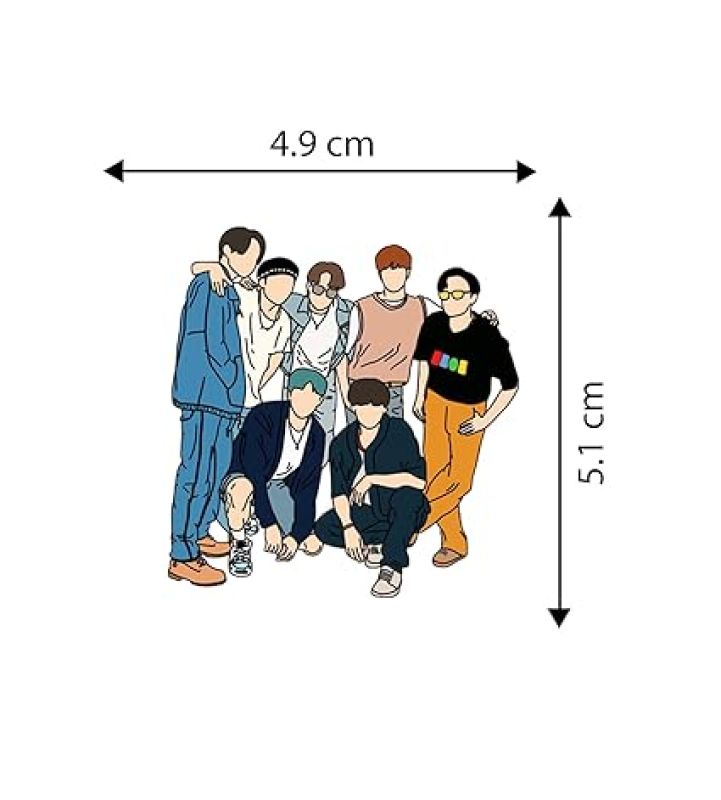 BTS Army Member Fridge Magnet Gift for BTS Lover & Kids Room Home, Cafe, Kitchen & Office Decoration