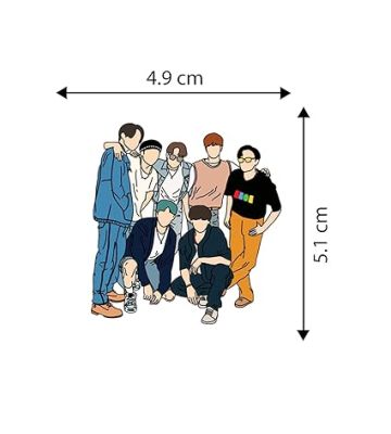 BTS Army Member Fridge Magnet Gift for BTS Lover & Kids Room Home, Cafe, Kitchen & Office Decoration