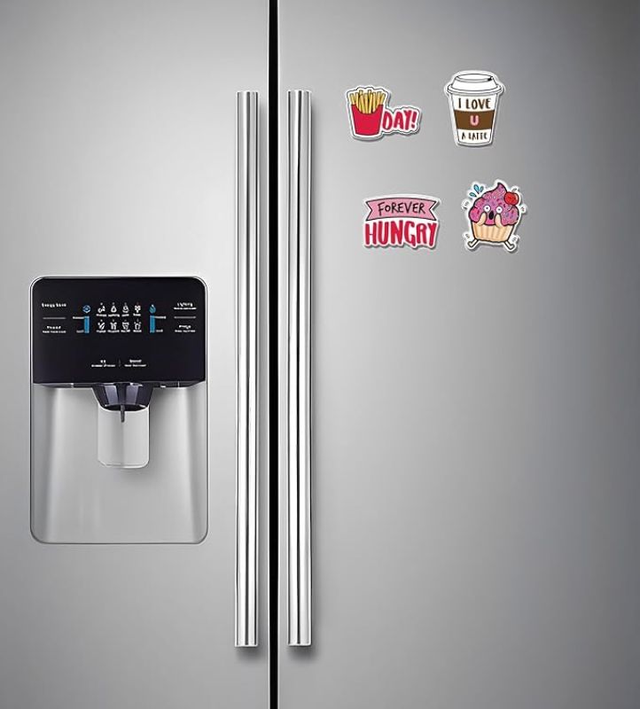 Fast Food Fridge Magnet Stickers Home, Cafe, Kitchen & Refrigerator Decoration Gift for Food Lover