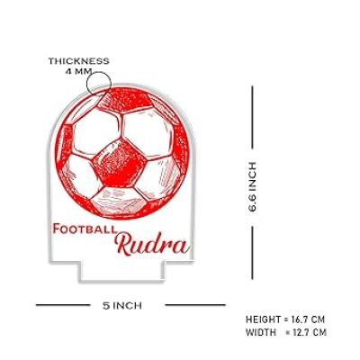 3D Illusion Football Sport Night Lamp with Multicolored Light Customized with Name Birthday Gift for Sport Person, Friend, Kids & Gaming Room Decoe