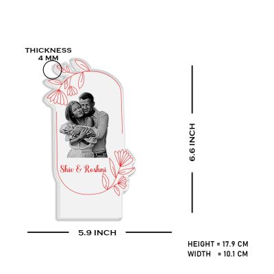 Couple Photo Night Lamp with Multicolored Light Customized Photo & Name Birthday Gift for Someone Special Anniversary Gift for Husband Wife Friends Parents & Bhaiya Bhabhi