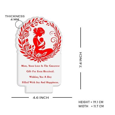Wishing You A Day Filled With Joy And Happiness Engraved Night Lamp with  Automatic Color Changing Light Mothers Day Gift for Mom Thank You Gift for Mom Surprise Gift for Mom