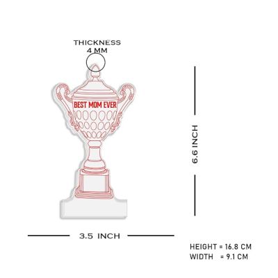 Best Mom Ever Trophy Night Lamp with Warm White Light Birthday & Mothers Day Gift for Mom Birthday Gift from Daughter or Son