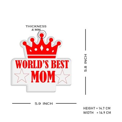 3D Illusion World Best Mom night Lamp with Warm White Light Mothers Day Gift for Mom, Surprise Gift for Mom Birthday, Gift for Mom from Daughter