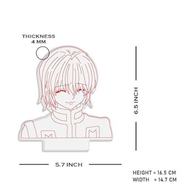 3D Illusion Hunter × Hunter Kurapika Anime Night Light Warm White Light Action Figure Anime Light Birthday Gift for Anime Lover