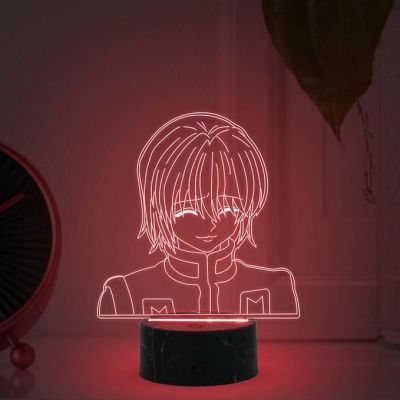 3D Illusion Hunter x Hunter Kurapika Anime Night Light Warm White Light Action Figure Anime Light Birthday Gift for Anime Lover