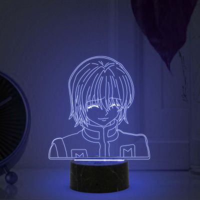3D Illusion Hunter x Hunter Kurapika Anime Night Light Warm White Light Action Figure Anime Light Birthday Gift for Anime Lover