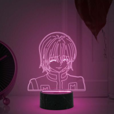 3D Illusion Hunter x Hunter Kurapika Anime Night Light Warm White Light Action Figure Anime Light Birthday Gift for Anime Lover