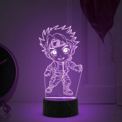 3D Illusion Naruto Uzumaki Lamp with Automatic Color Changing Light Birthday Gift for Naruto Fan Kide Room & Home Decor Light