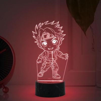 3D Illusion Naruto Uzumaki Lamp with Automatic Color Changing Light Birthday Gift for Naruto Fan Kide Room & Home Decor Light