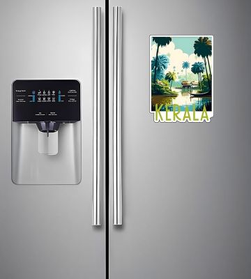 Kerala Wooden Indian State Magnet Sticker Refrigerator, Almirah, Home, Kitchen Décor Items Travel Souvenir Magnet