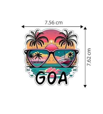 Goa Wooden Fridge Magnet Stickers Refrigerator Door, Kitchen, Home & Office Decor Items  Indian State Theme Travel Souvenir Magnet