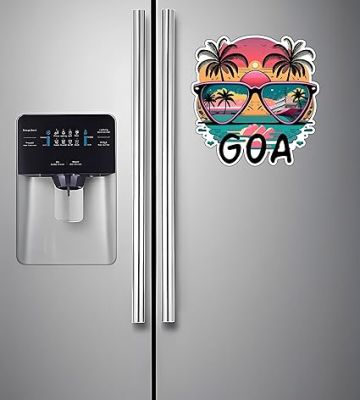 Goa Wooden Fridge Magnet Stickers Refrigerator Door, Kitchen, Home & Office Decor Items  Indian State Theme Travel Souvenir Magnet