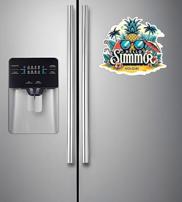 Hello Summer Holiday Beach Vibes Fridge Magnet Sticker Refrigerator Home & Office Decor Gift for Beach Lover Travel Souvenir