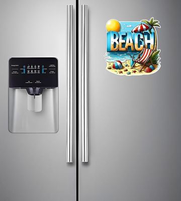 Beach Summer Vibes Fridge Magnet Sticker Refrigerator Home & Office Decor Gift for Beach Lover Travel Souvenir