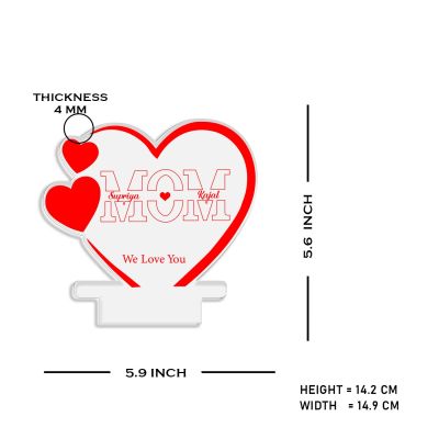 Mom we Love You Night Lamp with Multicolored Light Customized Name Birthday gift for Mom & Mother's Day Gift