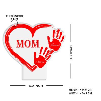 Mom Night Lamp with Warm White Light Customized with Kids Name Memorable Unique & Creative Gifting Ideas for Mom Gift for Mother's Day