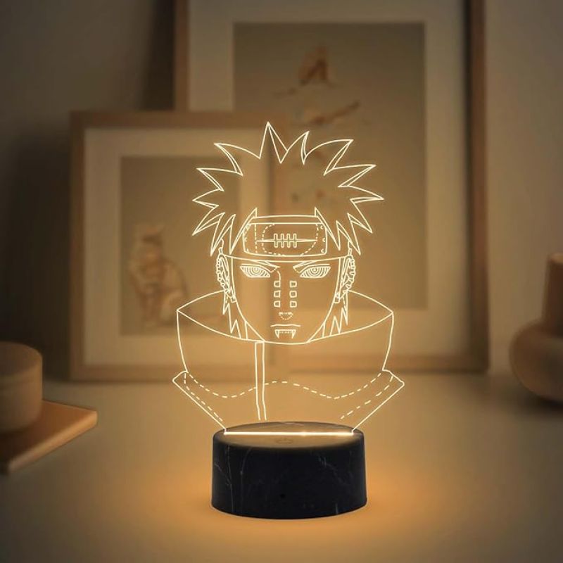 3D Illusion Naruto Uchiha Anime Night Lamp with Warm White Light Birthday Gifts Anime lover Kids Room Gaming Room Decor