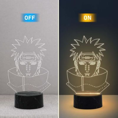 3D Illusion Naruto Uchiha Anime Night Lamp with Warm White Light Birthday Gifts Anime lover Kids Room Gaming Room Decor