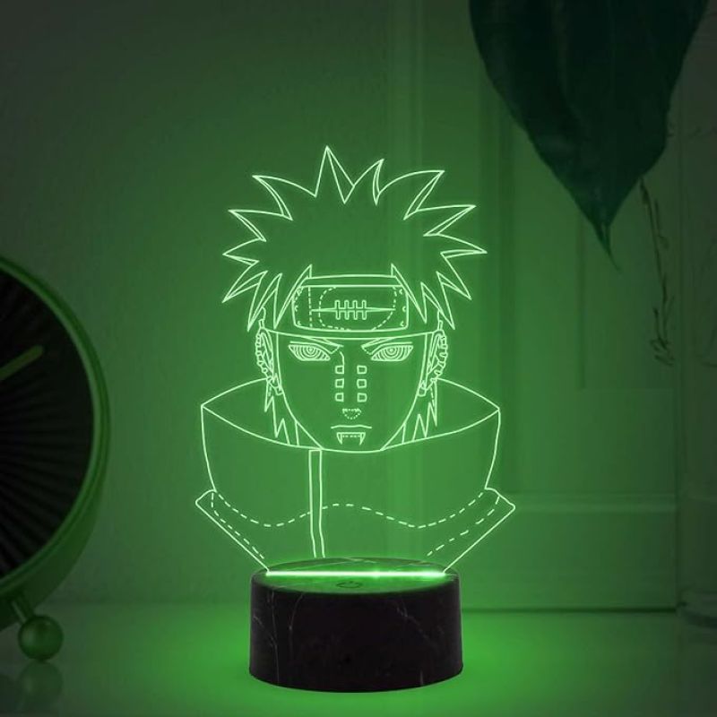3D Illusion Naruto Uchiha Anime Night lamp with Automatic Color Changing Light Birthday Gifts Anime lover Kids Room Gaming Room Decor