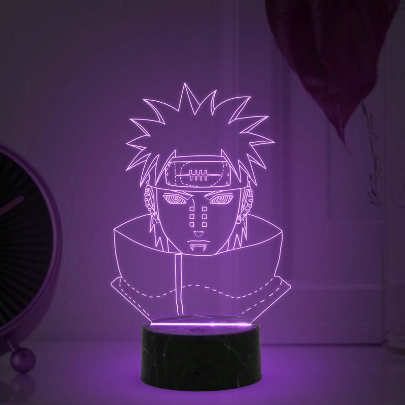 3D Illusion Naruto Uchiha Anime Night lamp with Automatic Color Changing Light Birthday Gifts Anime lover Kids Room Gaming Room Decor