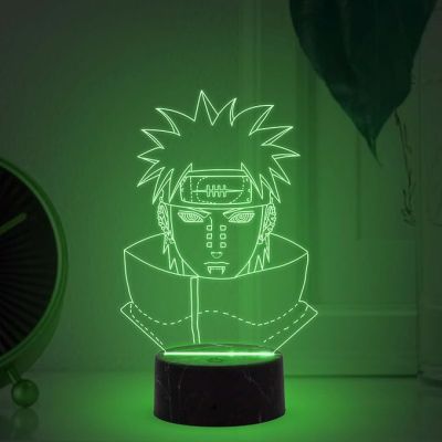 3D Illusion Naruto Uchiha Anime Night lamp with Automatic Color Changing Light Birthday Gifts Anime lover Kids Room Gaming Room Decor