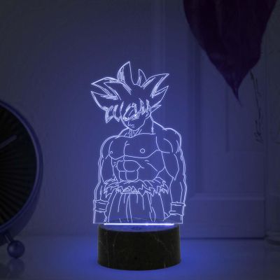 3D Illusion Dragon Ball (Goku) Night Lamp with Automatic Color Changing Light Birthday Gift for Kids & Anime Lover Home Decor Light