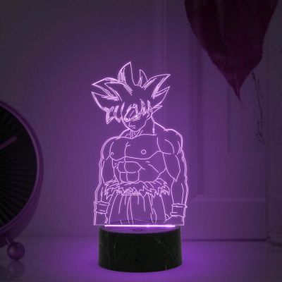 3D Illusion Dragon Ball (Goku) Night Lamp with Automatic Color Changing Light Birthday Gift for Kids & Anime Lover Home Decor Light