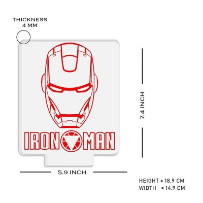 3D Illusion Ironman Avengers Nightlight with Multicolored Light Gift for Marvel Avengers Fan Home & Kids Room Decor